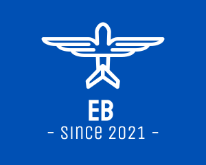 Aeroplane - Minimalist Airplane Wings logo design