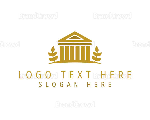 Column Pillar Temple Logo