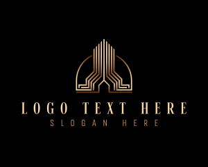 Office Space - Luxury Building Realty logo design