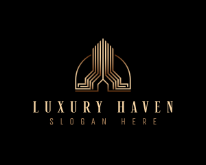 Luxury Building Realty logo design