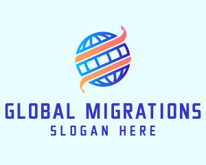 Global Arrow Logistics logo design