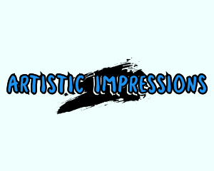 Graffiti Paint Text logo design