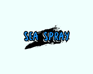 Graffiti Paint Text logo design