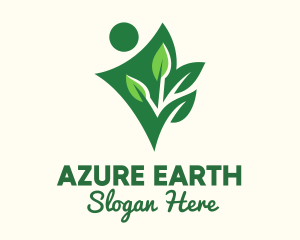 Environmental Activist Planting logo design