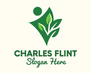 Funding - Environmental Activist Planting logo design