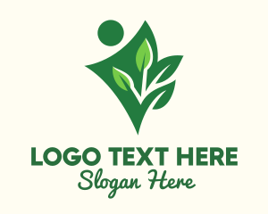 Tree Planting - Environmental Activist Planting logo design