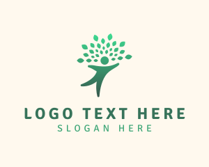 Leaves - Human Tree Wellness logo design