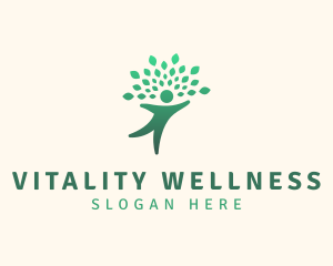 Human Tree Wellness logo design