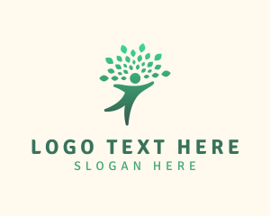 Therapeutic - Human Tree Wellness logo design