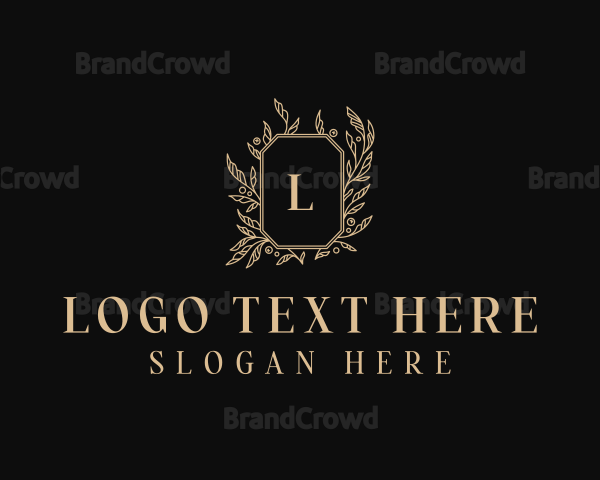 Elegant Floral Salon Logo