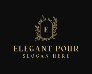 Elegant Floral Salon logo design