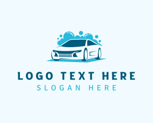 Sedan - Car Wash Cleaner logo design