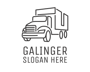 Courier Cargo Truck  Logo
