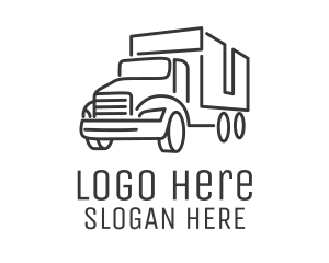 Courier Cargo Truck  Logo