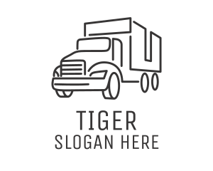 Courier Cargo Truck  Logo