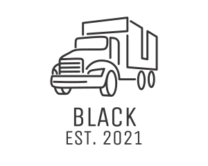 Courier Cargo Truck  logo design