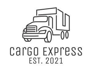 Cargo - Courier Cargo Truck logo design