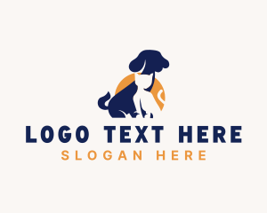 Feline - Dog Cat Veterinarian logo design