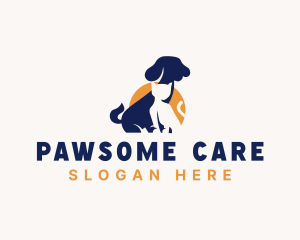 Dog Cat Veterinarian logo design