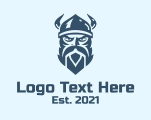 Leader - Fierce Viking Warrior logo design