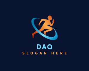 Dash - Running Athlete Marathon logo design