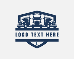 Removalist - Trailer Cargo Truck logo design