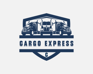 Trailer Cargo Truck logo design