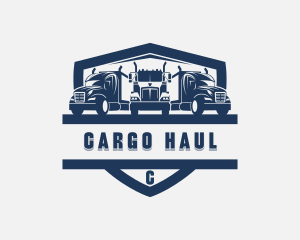 Trailer Cargo Truck logo design