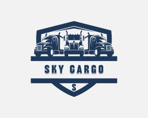 Trailer Cargo Truck logo design