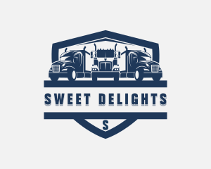 Truckload - Trailer Cargo Truck logo design