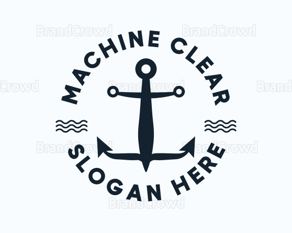 Nautical Marine Anchor Logo