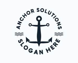 Nautical Marine Anchor logo design