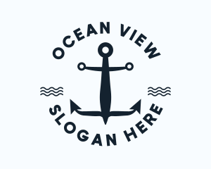 Nautical Marine Anchor logo design