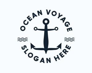 Nautical Marine Anchor logo design