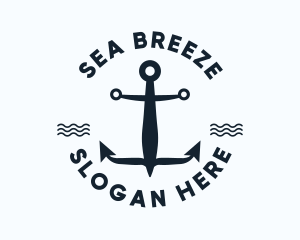 Nautical Marine Anchor logo design