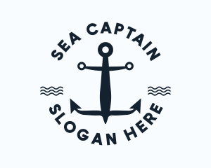 Nautical Marine Anchor logo design