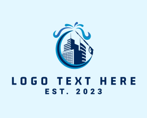 Pressure Washing - Metro City Building Cleaning logo design