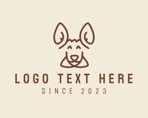 Wildlife Center - Happy Kangaroo Head logo design
