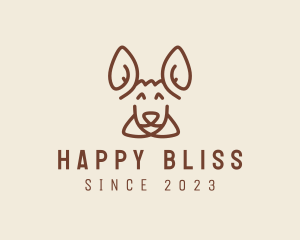 Happy Kangaroo Head logo design