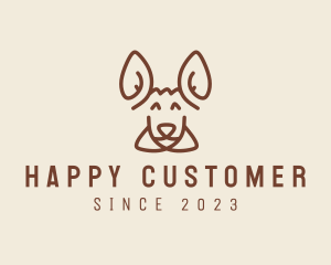 Happy Kangaroo Head logo design