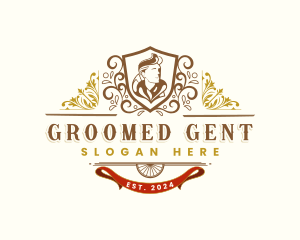 Groom - Luxury Gentleman Floral logo design