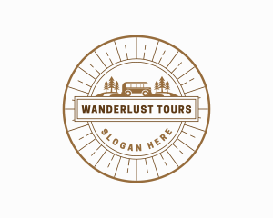 Nature Travel Van logo design