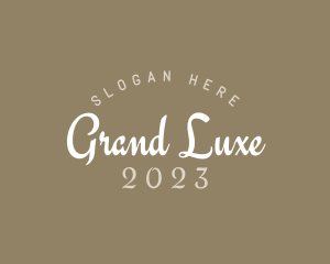 Grand - Elegant Cursive Company logo design