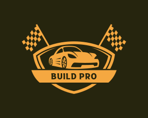 Racing - Super Car Racing Shield logo design