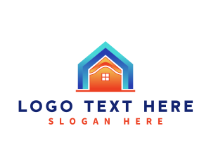 Home Roofing Construction Logo