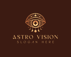 Cosmic Moon Eye logo design