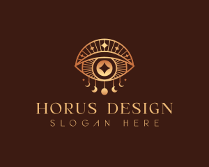 Horus - Cosmic Moon Eye logo design