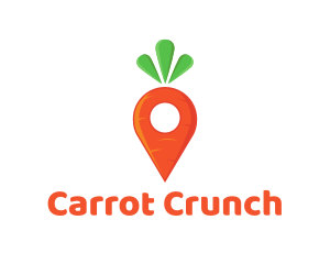 Carrot - Carrot Location Pin logo design