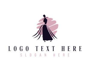 Model - Woman Fashion Gown logo design