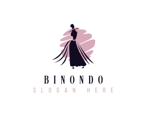 Woman - Woman Fashion Gown logo design